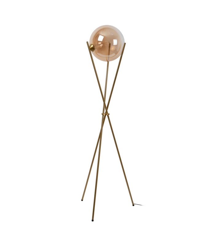 Lucide GISELA - Tripod Floor Lamp - Ø 56 cm - LED Dim. - 1x12.2W 2700K - Replaceable LED module - Amber-2