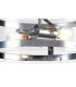 Cylindrical Ceiling Pendant, 2 Light E27, Polished Chrome - 7