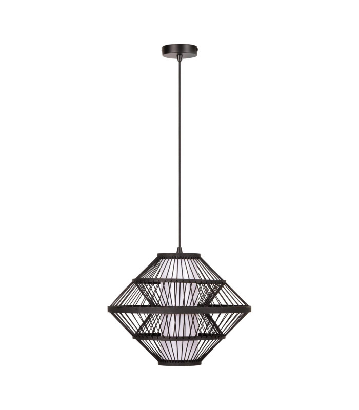 Lucide PASQUINO - Wire Frame Pendant Ceiling Light - Ø 40 cm - 1xE27 - Black-2