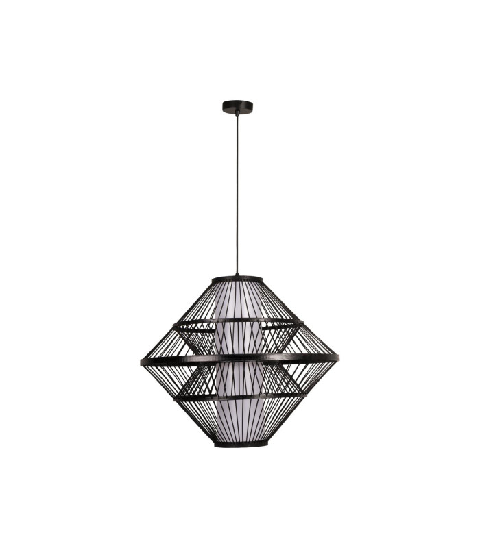 Lucide PASQUINO - Wire Frame Pendant Ceiling Light - Ø 60 cm - 1xE27 - Black-2