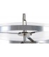 Cylindrical Ceiling Pendant, 2 Light E27, Polished Chrome - 8