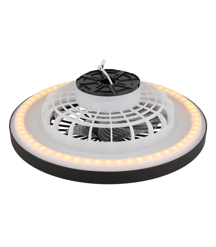 Blizzak Integrated LED Ceiling Fan, Matt Black 3000-6500K
