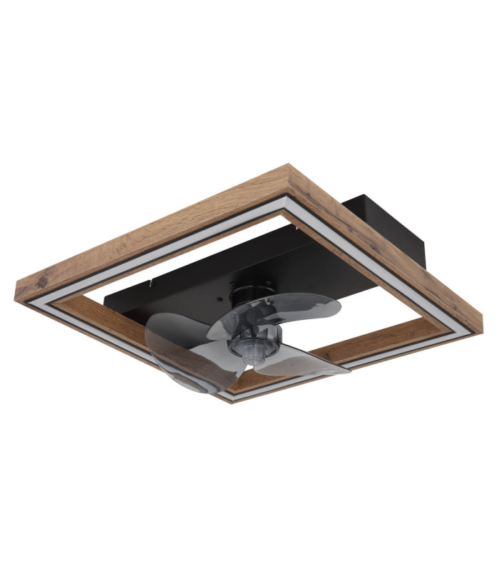 Celinata Integrated LED Ceiling Fan Matt Black 2700-6500K-2