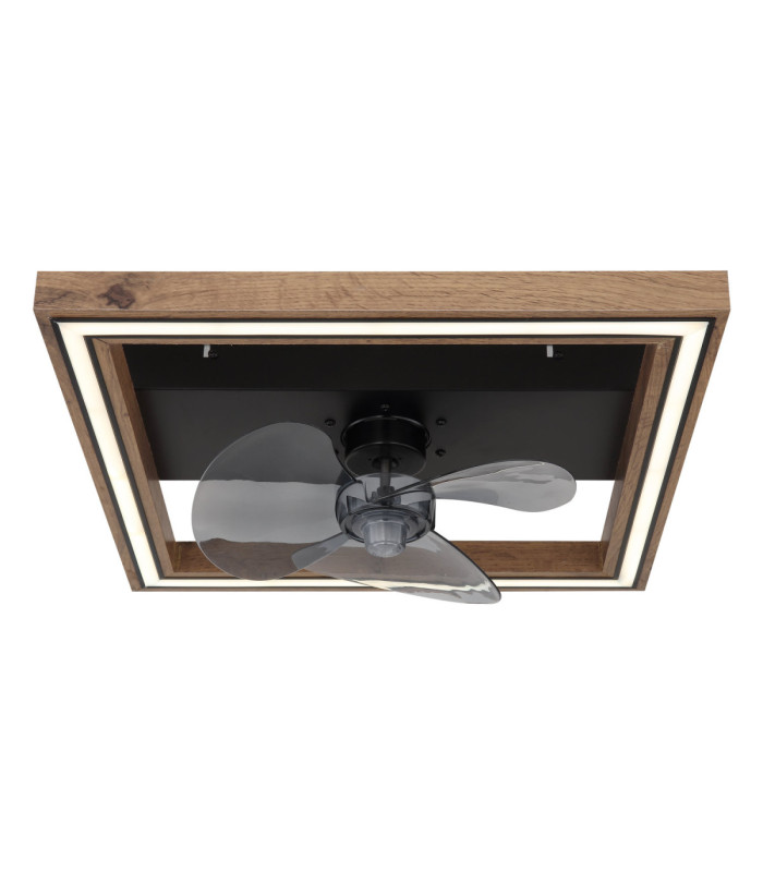 Celinata Integrated LED Ceiling Fan Matt Black 2700-6500K-3