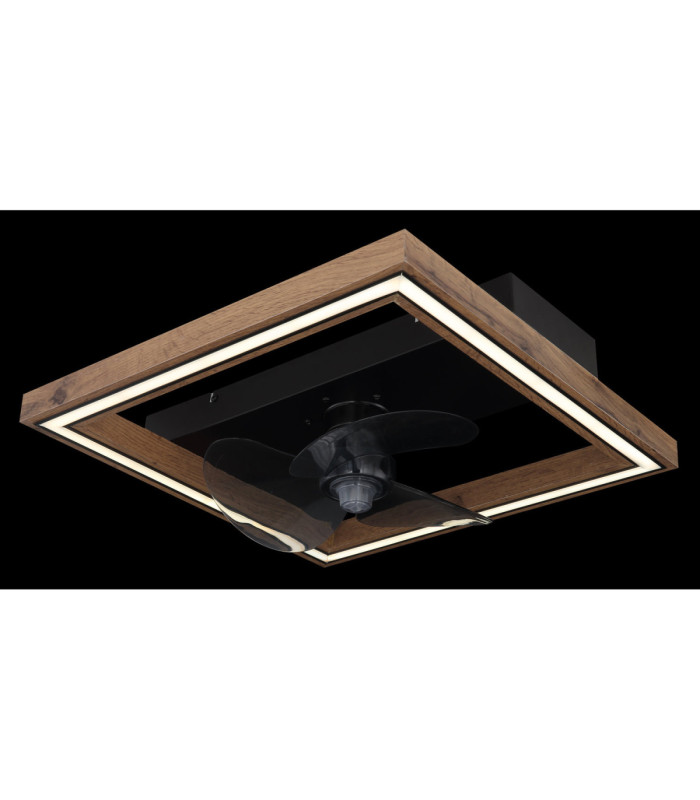 Celinata Integrated LED Ceiling Fan Matt Black 2700-6500K-4