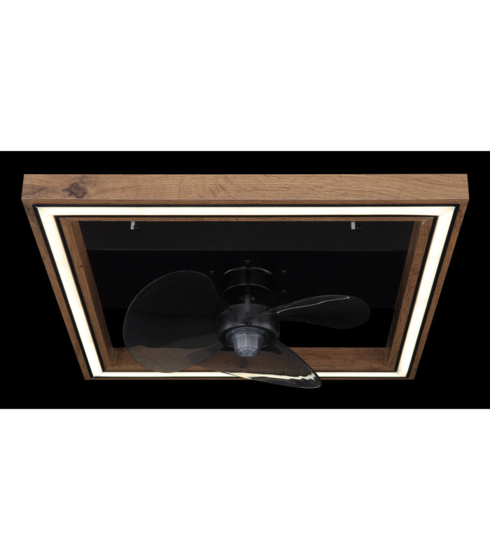 Celinata Integrated LED Ceiling Fan Matt Black 2700-6500K-5