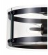 Cylindrical Ceiling Pendant, 2 Light E27, Matt Black - 6