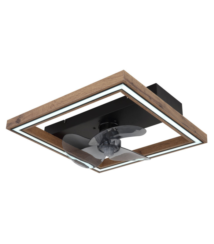Celinata Integrated LED Ceiling Fan Matt Black 2700-6500K-7