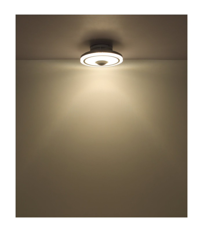 Shelly Integrated LED Decorative Flush Ceiling Light Matt White 2700-6500K-6