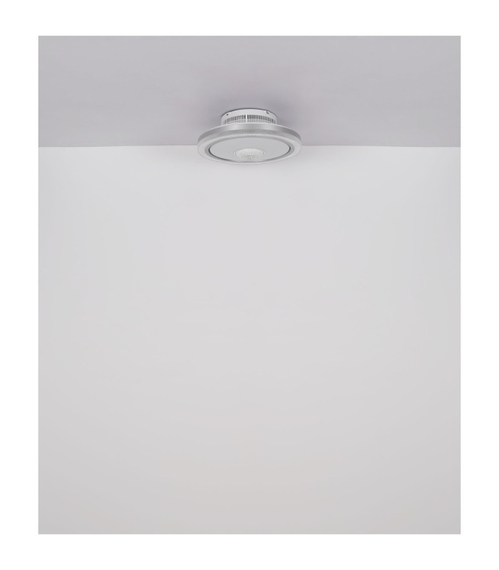 Shelly Integrated LED Decorative Flush Ceiling Light Matt White 2700-6500K-8