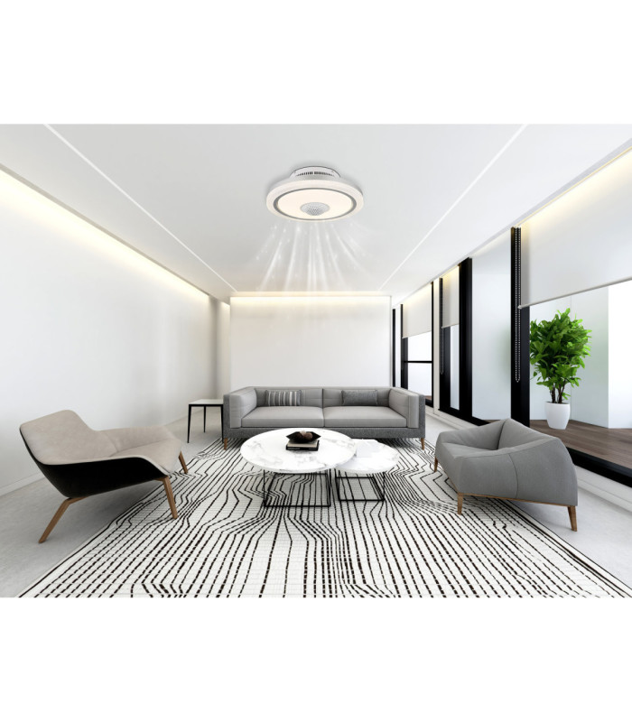 Shelly Integrated LED Decorative Flush Ceiling Light Matt White 2700-6500K-10