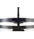 Cylindrical Ceiling Pendant, 2 Light E27, Matt Black - 8