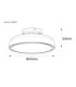 Carney Integrated LED Ceiling Fan Matt Black 2700-6500K-14