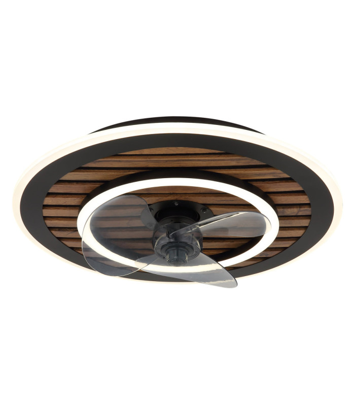 Trevino Integrated LED Ceiling Fan Matt Black 2700-6000K-1