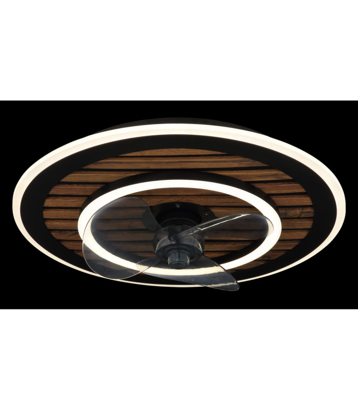 Trevino Integrated LED Ceiling Fan Matt Black 2700-6000K-3