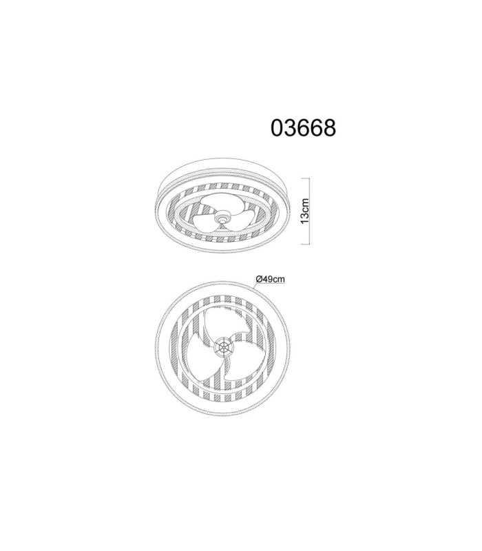 Trevino Integrated LED Ceiling Fan Matt Black 2700-6000K-11