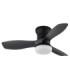 Irwin Integrated LED Ceiling Fan Matt Black 2700-6500K-2