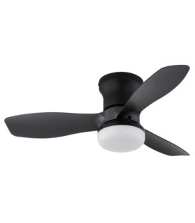 Irwin Integrated LED Ceiling Fan Matt Black 2700-6500K-2