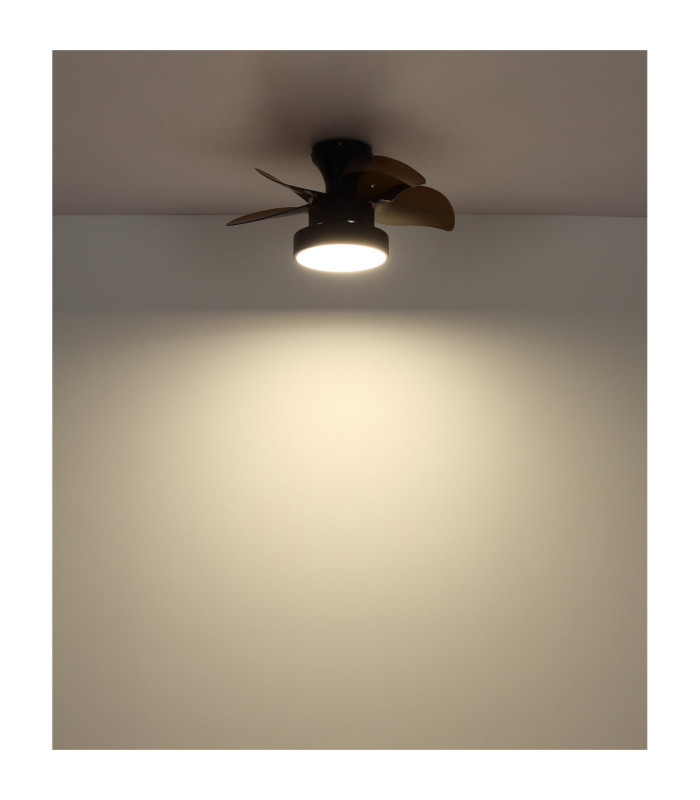 Kari Integrated LED Ceiling Fan Matt Black 3000-4500-6000K-6