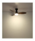 Gale Integrated LED Ceiling Fan Matt Black 3000-4500-6000K-6