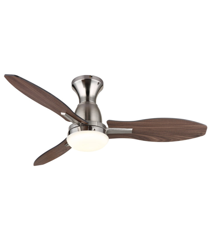 Gale Integrated LED Ceiling Fan Matt Nickel 3000-6000-4500K-1