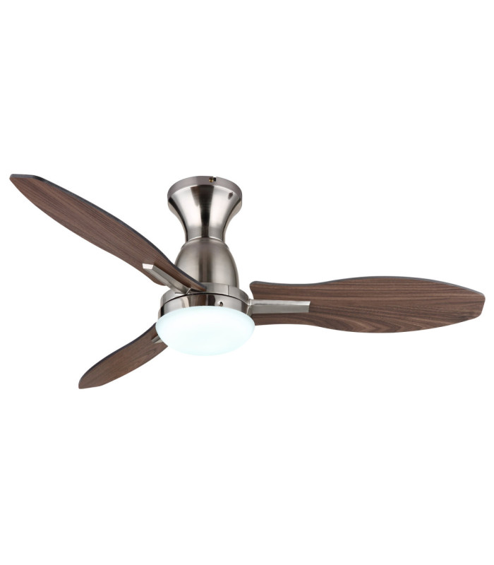 Gale Integrated LED Ceiling Fan Matt Nickel 3000-6000-4500K-4