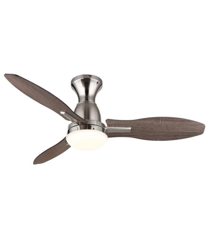 Gale Integrated LED Ceiling Fan Matt Nickel 3000-6000-4500K-5
