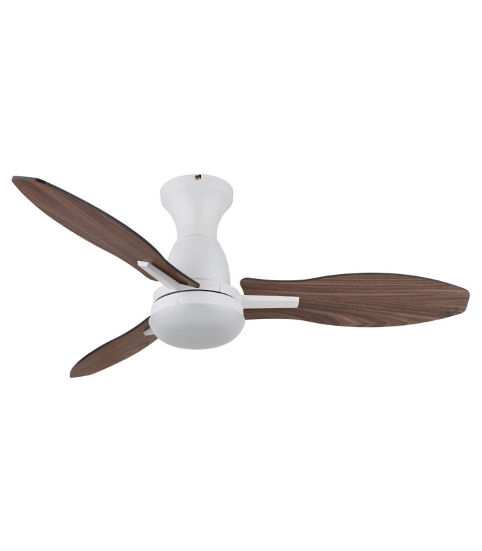 Gale Integrated LED Ceiling Fan Matt White 3000-6000-4500K-2