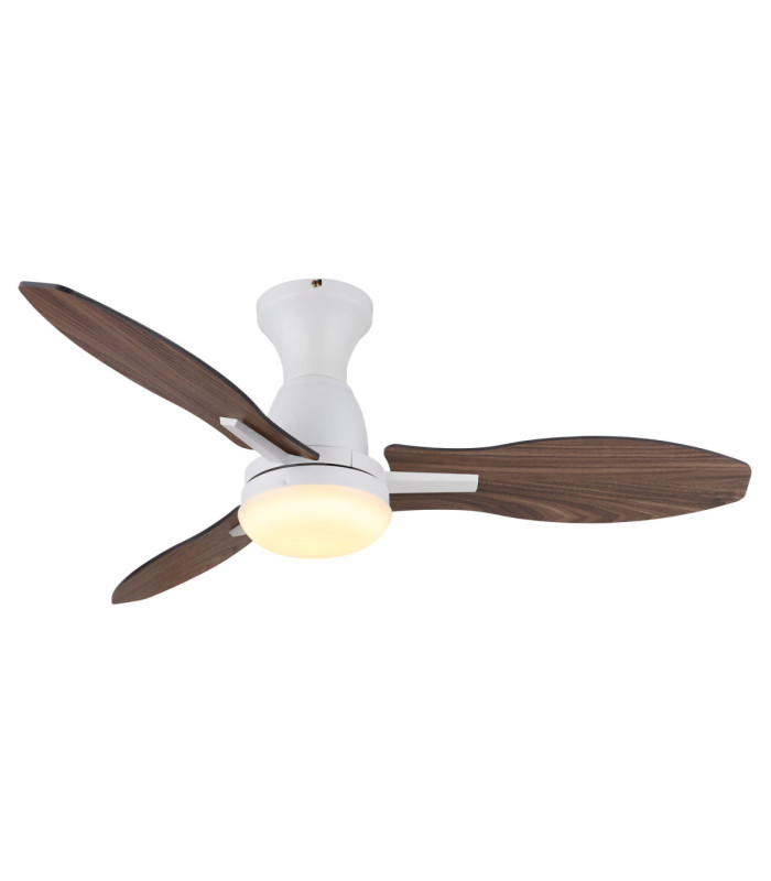 Gale Integrated LED Ceiling Fan Matt White 3000-6000-4500K-3