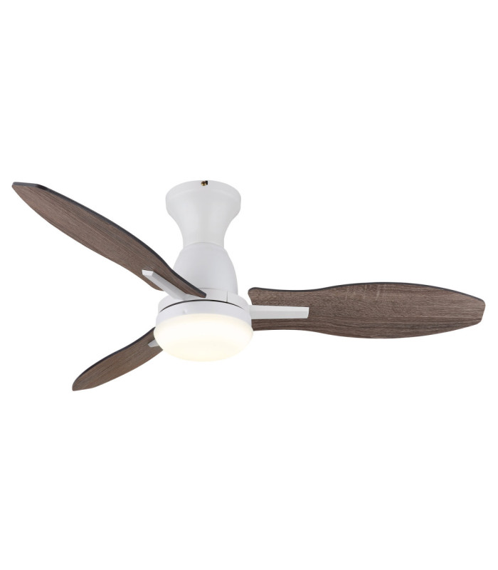 Gale Integrated LED Ceiling Fan Matt White 3000-6000-4500K-5