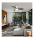 Gale Integrated LED Ceiling Fan Matt White 3000-6000-4500K-8