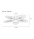 Elise Integrated LED Ceiling Fan Matt White 3000-6000-4500K-9