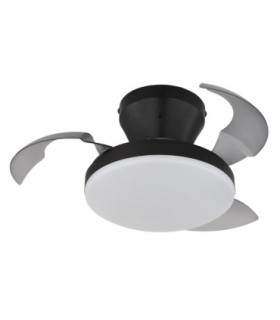 Zavala Integrated LED Ceiling Fan Matt Black 2700-6500K-2