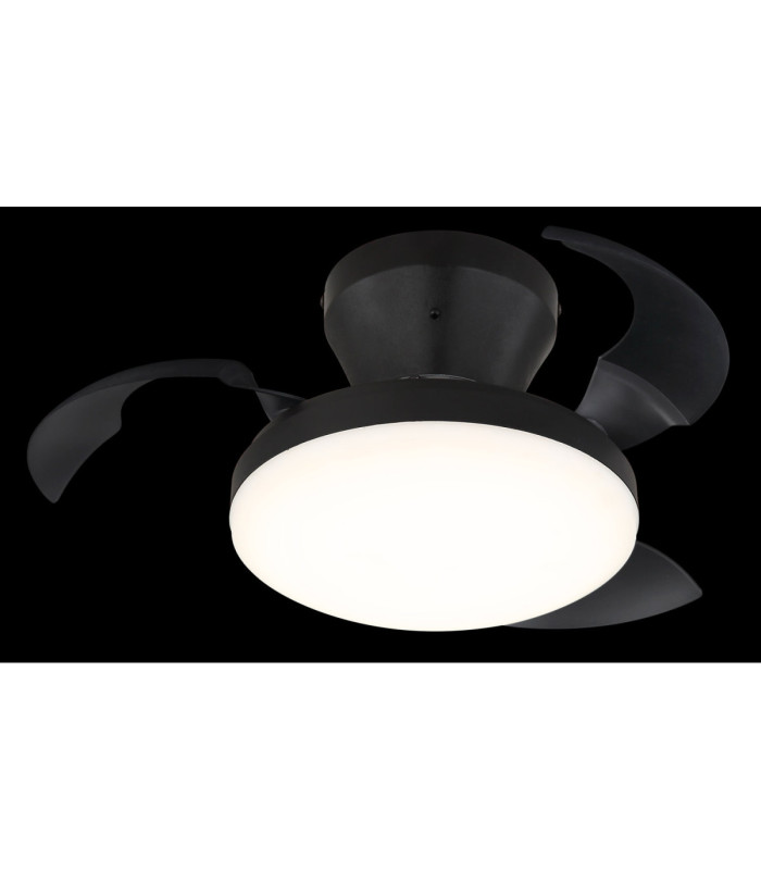 Zavala Integrated LED Ceiling Fan Matt Black 2700-6500K-4