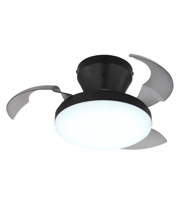 Zavala Integrated LED Ceiling Fan Matt Black 2700-6500K-6