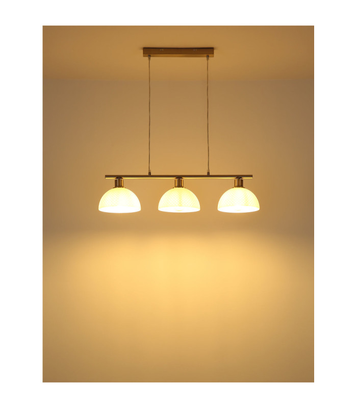 Selma Bar Pendant Ceiling Light Matt Nickel 3x E27-6
