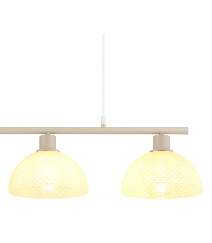 Selma Bar Pendant Ceiling Light Matt Sand Colour  3x E27-4