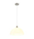 Selma Dome Pendant Ceiling Light Matt Nickel 1x E27-1