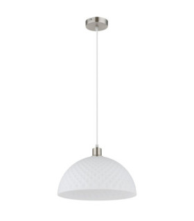 Selma Dome Pendant Ceiling Light Matt Nickel 1x E27-2