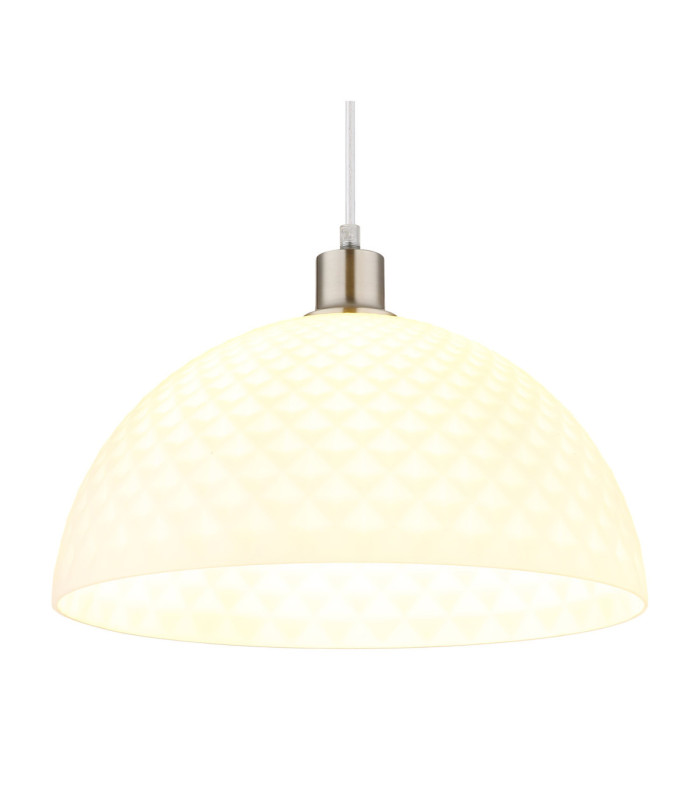 Selma Dome Pendant Ceiling Light Matt Nickel 1x E27-3