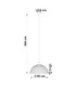Selma Dome Pendant Ceiling Light Matt Nickel 1x E27-6