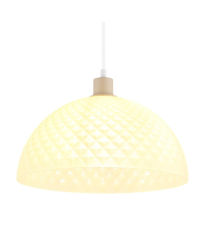 Selma Dome Pendant Ceiling Light Matt Sand Colour  1x E27-3