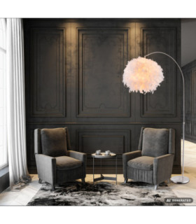 Katunga Arc Floor Lamp Matt Nickel 1x E27-2