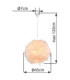 Katunga 45cm Spherical Pendant Ceiling Light White 1x E27-3