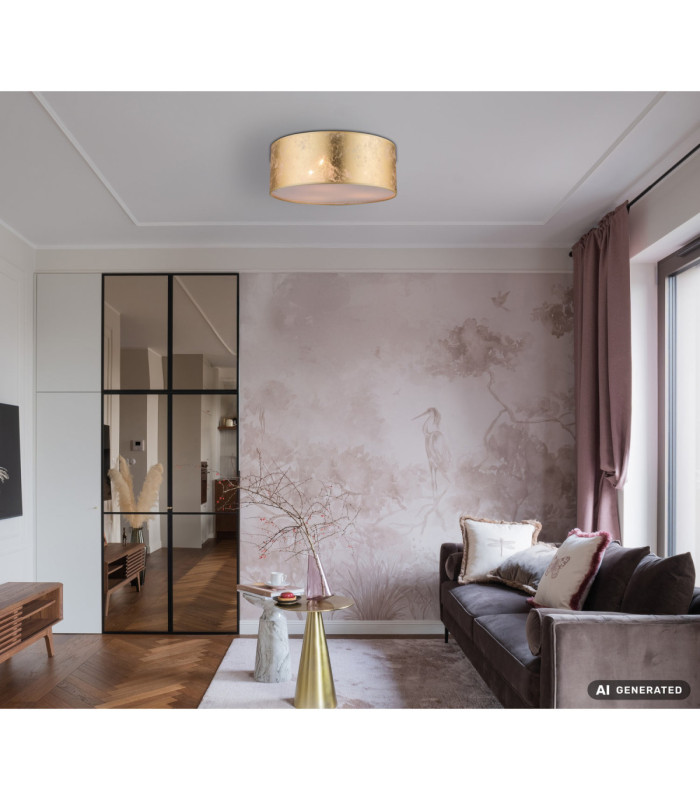 Amy Cylindrical Ceiling Light Matt Nickel 3x E14-3