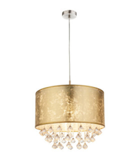 Amy Cylindrical Pendant Ceiling Light Matt Nickel 1x E27-2
