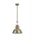 Ceiling Dome Pendant, 1 x E27, Antique Brass, Frosted Glass - 3