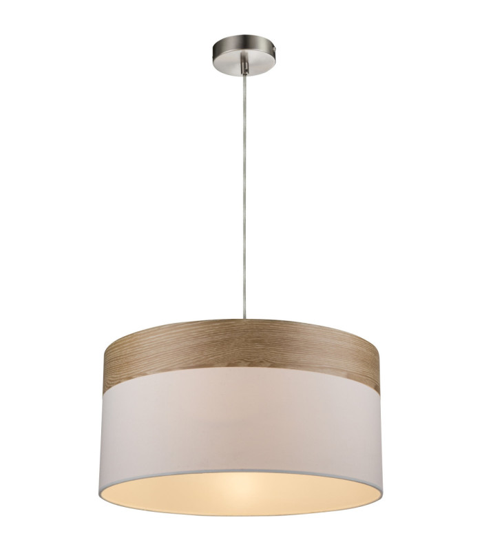 Chipsy Cylindrical Pendant Ceiling Light Matt Nickel 1x E27-1