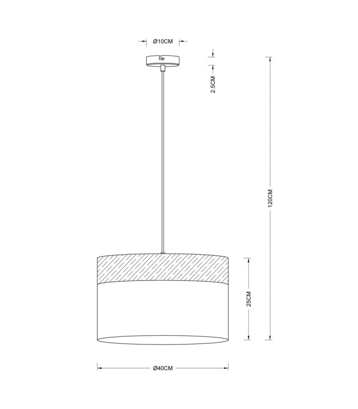 Chipsy Cylindrical Pendant Ceiling Light Matt Nickel 1x E27-3