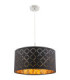 Clarke Cylindrical Pendant Ceiling Light Matt Nickel 1x E27-1